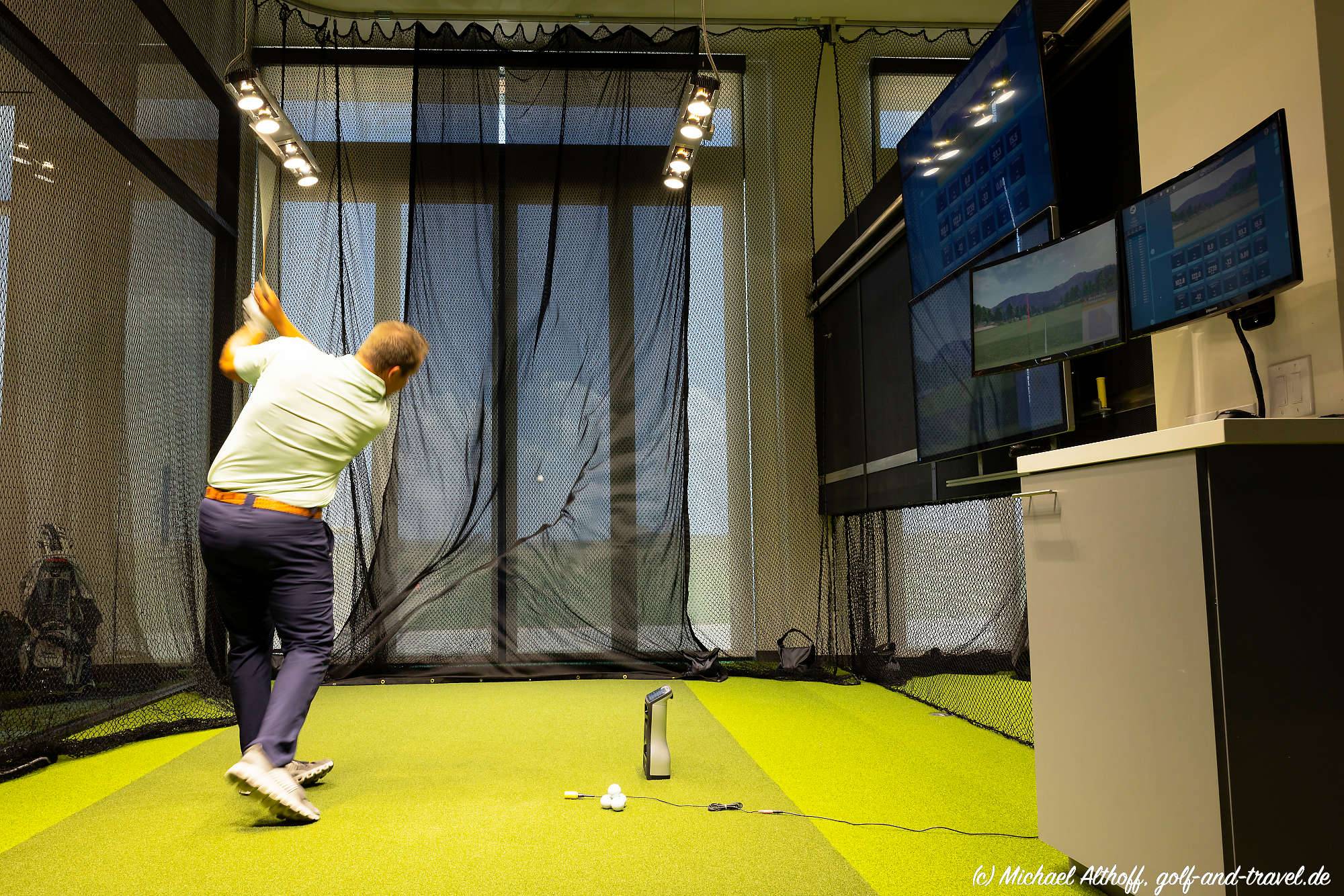 FRISCO, TX - AUGUST 17: The hitting bays and simulators inside of the PGA Frisco Campus on August 17, 2022 in Frisco, Texas. (Photo by The Mamones LLC/PGA of America)